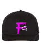 Picture of Rounded Black Snapback Pink FG