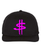 Picture of Rounded Black Snapback Pink$